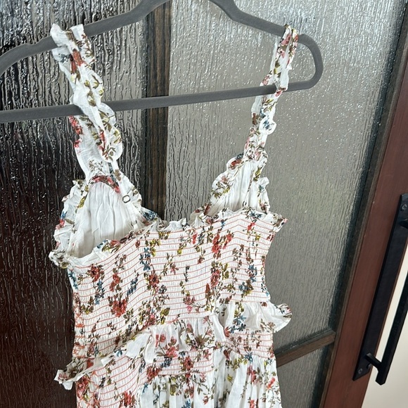 Anthropologie Floral Midi Dress with Ruffle Details size Small - Picture 13 of 16